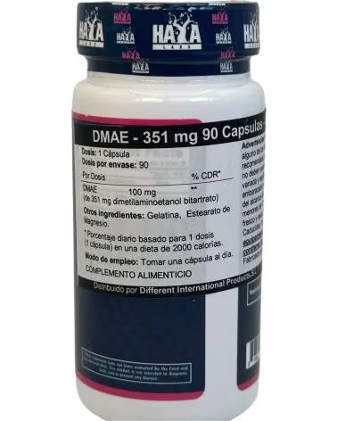 HAYA LABS DMAE DIMETILAMINOETANOL 351MG 90 CAPS DE