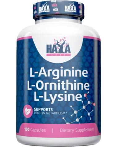 HAYA LABS L-ARGININA L-ORNITINA L-LISINA 100 CAPS DE