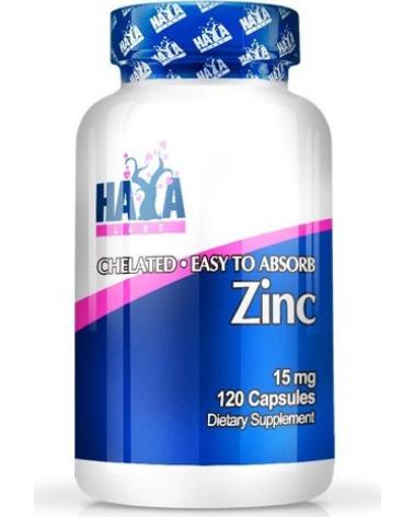 HAYA LABS ZINC QUELADO 15 MG 120 CAPS DE