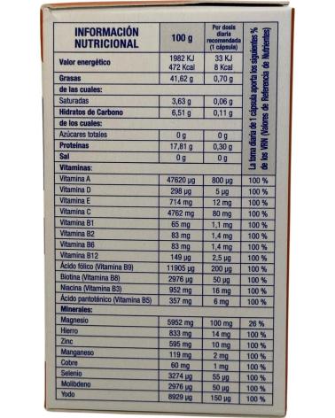NATYSAL MULTIVITAMINAS Y MINERALES 30 CAPSULAS DE