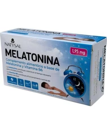 NATYSAL MELATONINA 1 95MG VITAMINA B-6 60 COMPRIMIDOS MASTICABLES DE