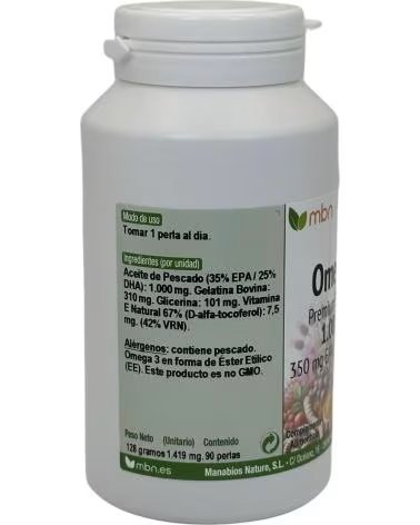 MANABIOS OMEGA 3 PREMIUM 35 25 90 PERLAS DE