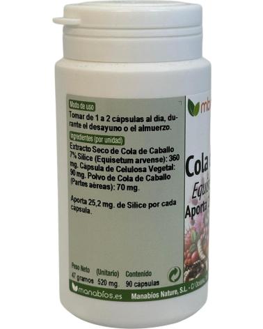 MANABIOS COLA DE CABALLO HBC 1 300 MG 90 CAPSULAS DE