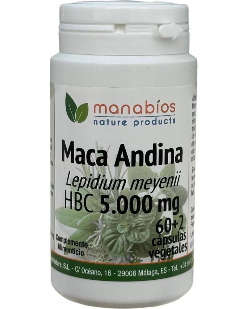 MANABIOS MACA HBC 602 CAPSULAS 5000MG DE