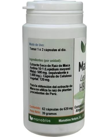 MANABIOS MACA HBC 602 CAPSULAS 5000MG DE
