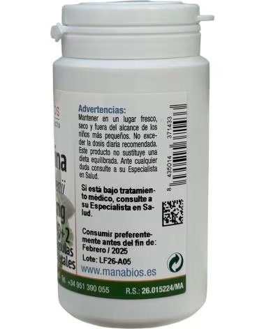 MANABIOS MACA HBC 602 CAPSULAS 5000MG DE