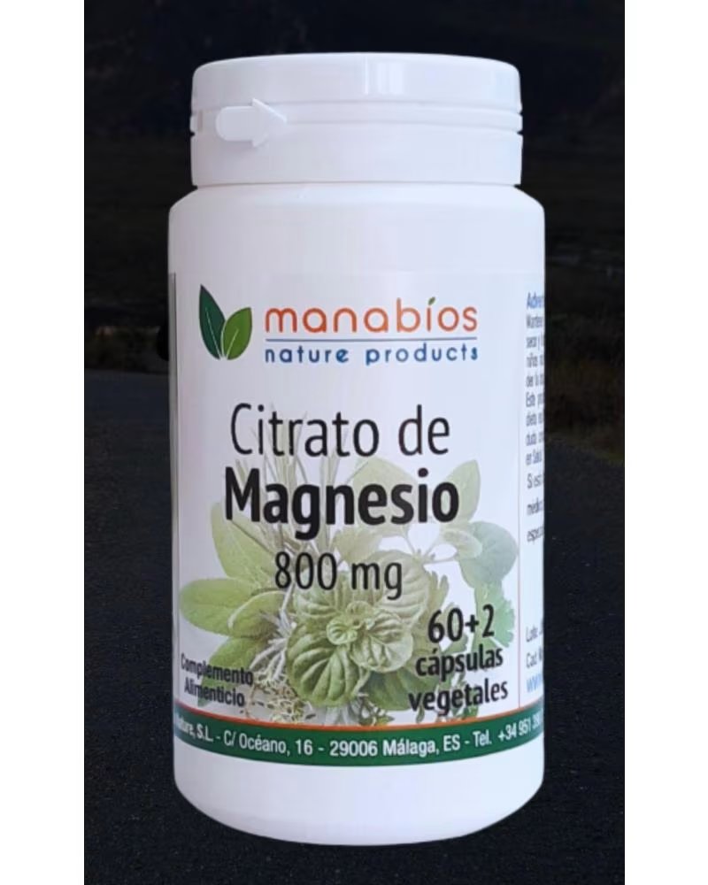 MANABIOS CITRATO DE MAGNESIO 800MG 602 CAPSULAS DE