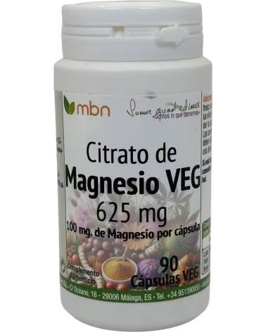 MANABIOS CITRATO DE MAGNESIO 625MG 90 CAPSULAS VEGETALES DE