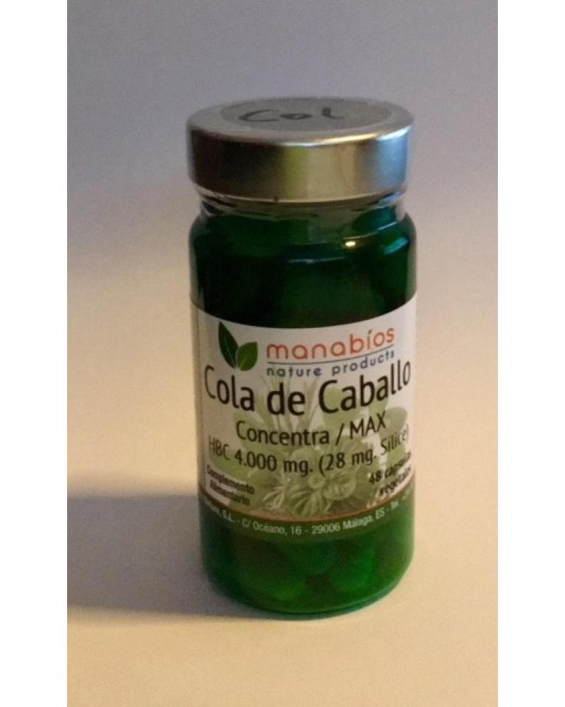 MANABIOS COLA DE CABALLO CONCENTRACON MAXIMA 4 000 MG 48 CAPSULAS DE