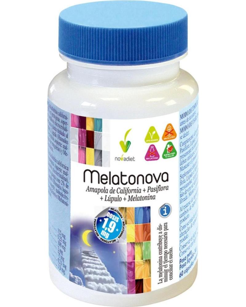 NOVADIET PACK 2 MELATONOVA CON MELATONINA DE 1 9MG Y PLANTAS DE