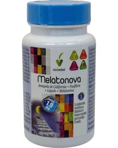 NOVADIET MELATONOVA CON MELATONINA DE 1 9MG Y PLANTAS DE