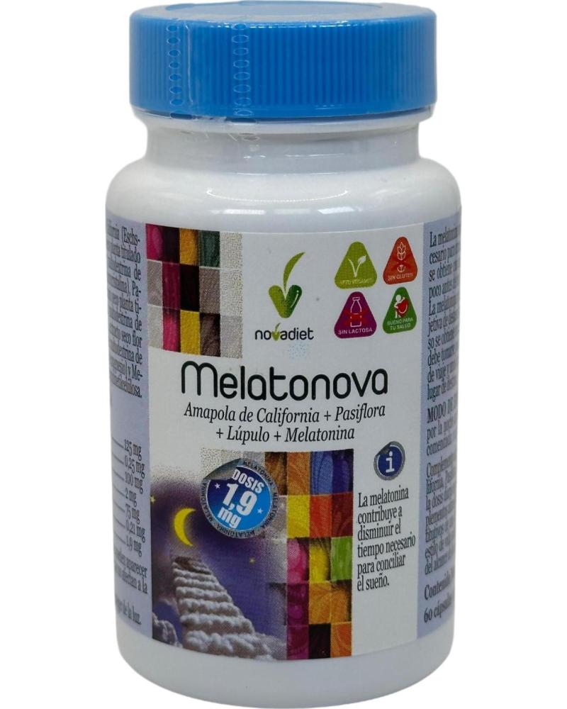 NOVADIET MELATONOVA CON MELATONINA DE 1 9MG Y PLANTAS DE