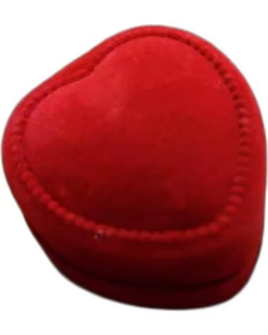 MINOPLATA ESTUCHE CORAZÓN TERCIOPELO ROJO 4X45CM