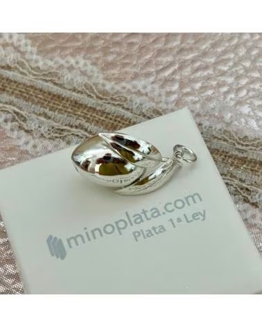 MINOPLATA COLGANTE ACEITUNA EN PLATA DE LEY