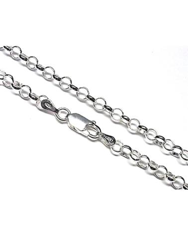 MINOPLATA CADENA ROLO EN PLATA DE LEY 80 CM X 3 MM