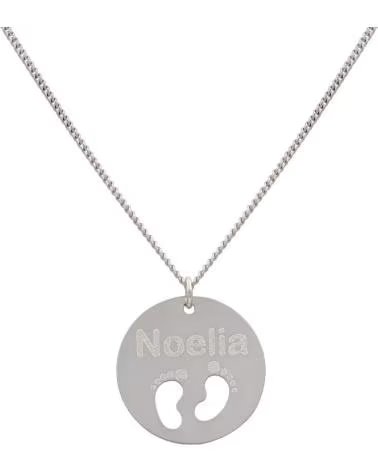 MINOPLATA GARGANTILLA PERSONALIZADA CON COLGANTE DE PIES EN PLATA