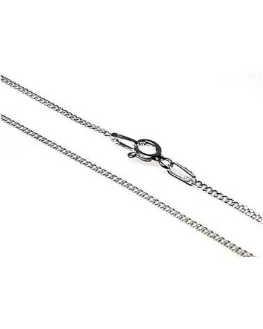 MINOPLATA CADENA BARBADA EN PLATA DE LEY 40 CM
