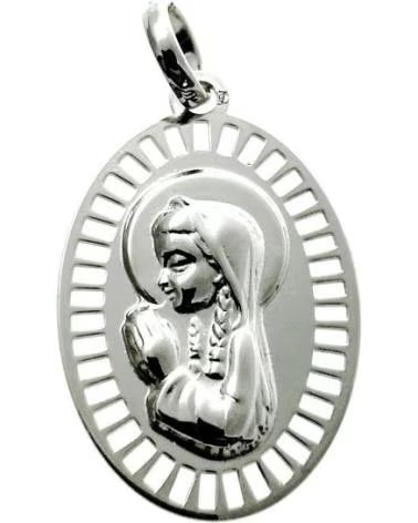 MINOPLATA MEDALLA OVALADA CALADA DE PLATA DE LEY VIRGEN NIÑA