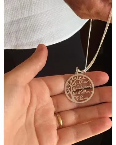 MINOPLATA COLGANTE ÁRBOL DE LA VIDA PERSONALIZABLE CON NOMBRES