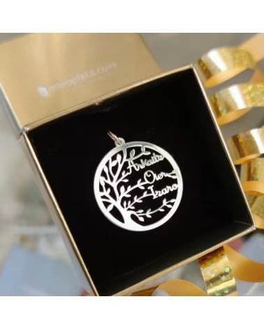 MINOPLATA COLGANTE ÁRBOL DE LA VIDA PERSONALIZABLE CON NOMBRES