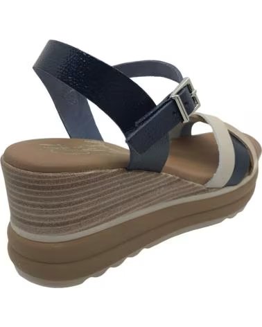 OH MY SANDALS KEILSANDALEN AUS LEDER 6004 AZUL