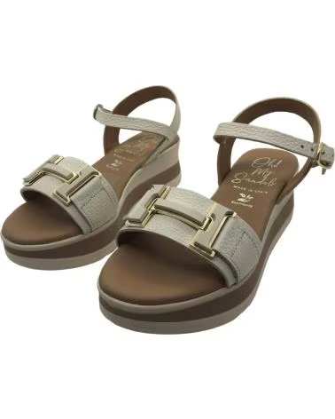 OH MY SANDALS SANDÁLIA EM PELE PARA MULHER 5981 GELO HIELO
