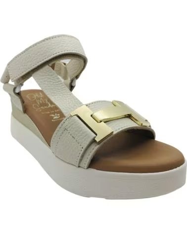 OH MY SANDALS SANDALO IN PELLE 5961 COLORE GHIACCIO HIELO