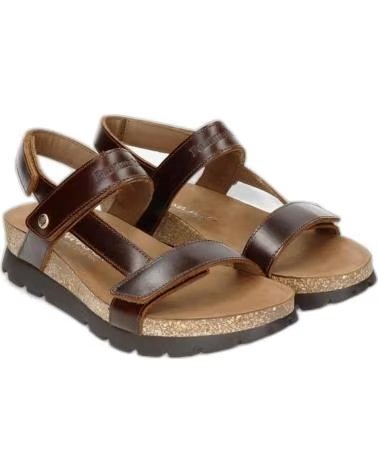PANAMA JACK SANDALES SULIA CLAY B1 EN CUIR MARRON