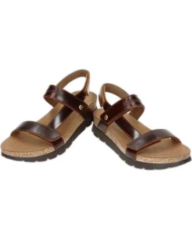 PANAMA JACK SANDALES SULIA CLAY B1 EN CUIR MARRON