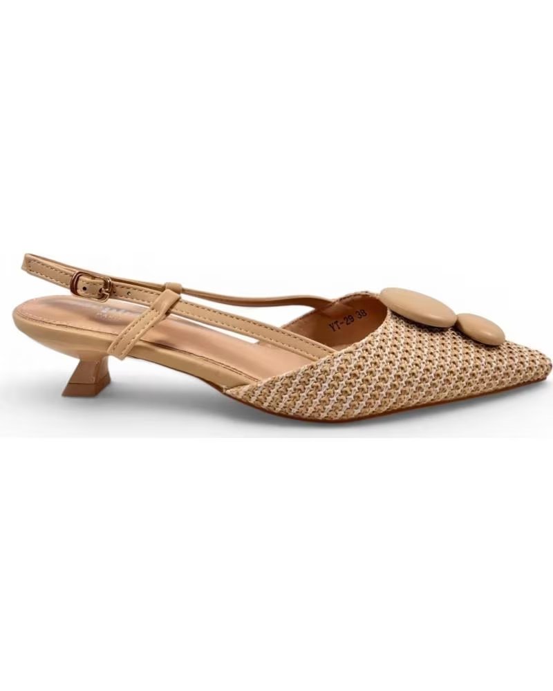 TIMBOS ELEGANTE SANDALE MIT KLEINEM ABSATZ BEIGE