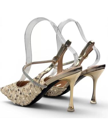 TIMBOS SANDALIA TACÓN FIESTA ORO 132742 AMARILLO