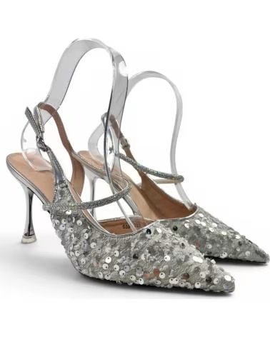 TIMBOS 132741 PARTY STILETTO SANDALS SILVER PLATEADO