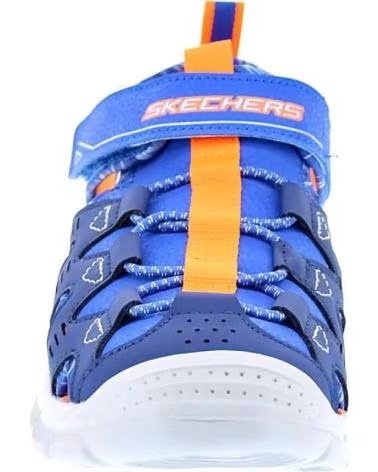 SKECHERS Sandalias Relix - Dual Tide en azul para ninos unisex BLUE SYNTHETIC- ORANGE SILVER TRIM
