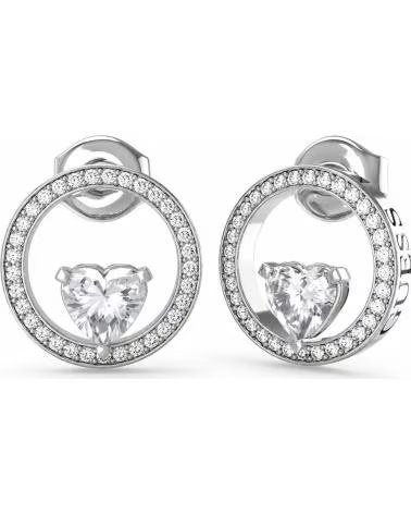GUESS PENDIENTES JUBE04666JWRHT-U CON DISEÑO CIRCULAR Y CRISTALES