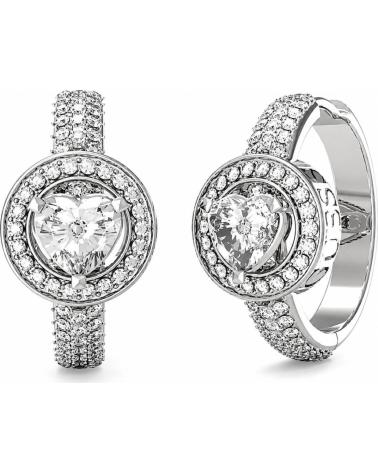 GUESS PENDIENTES JUBE04670JWRHT-U CON DISEÑO DE CORAZÓN Y CRISTALES