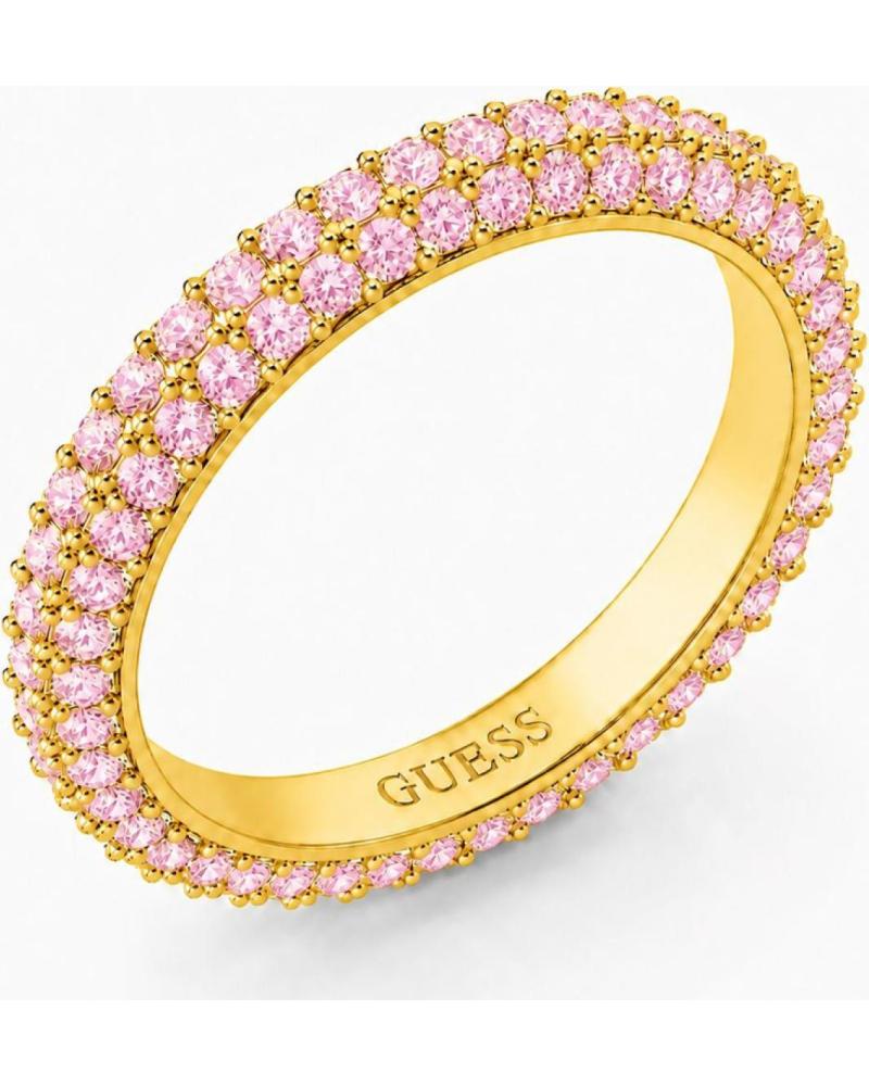 GUESS ANILLO JUBR04672JWYGFC54 DORADO CON CRISTALES ROSAS