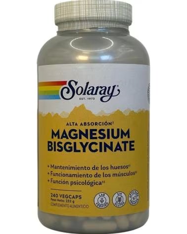 SOLARAY MAGNESIUM BISGLYCINATE 240 CÁPSULAS