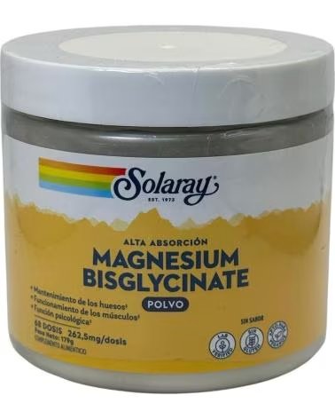 SOLARAY BISGLYCINATE DE MAGNÉSIUM EN POUDRE