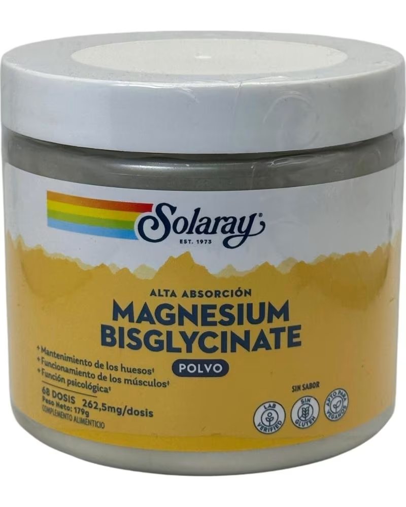 SOLARAY BISGLYCINATE DE MAGNÉSIUM EN POUDRE