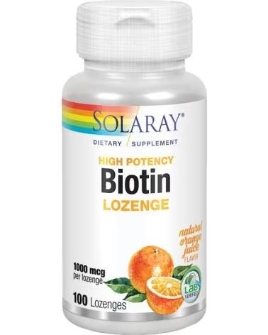 SOLARAY BIOTINA 1000MCG 100 COMPRIMIDOS BUCODISPENSÁVEIS