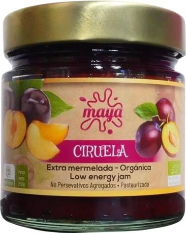 MAYA ORGANIC MERMELADA DE CIRUELA EXTRA ORGANICA 250G DE