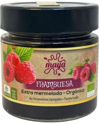 MAYA ORGANIC MERMELADA DE FRAMBUESA EXTRA ORGANICA 250G DE