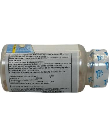 SOLARAY VITAMINA D3 1000 UI - 100 PERLAS ACTIVGELS