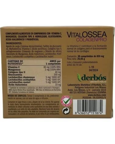 ECO-SALIM VITALOSSEA COLAGENPRO 30 COMPRIMIDOS