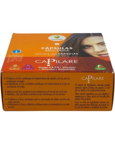 NOVADIET CAPILARE CÁPSULAS ANTI-CAÍDA PARA PIEL, CABELLO Y UÑAS 60 UNIDADES