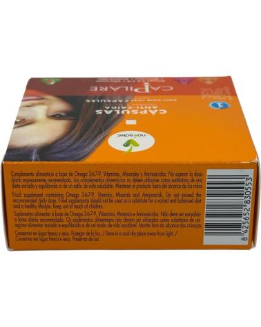NOVADIET CAPILARE CÁPSULAS ANTI-CAÍDA PARA PIEL, CABELLO Y UÑAS 60 UNIDADES