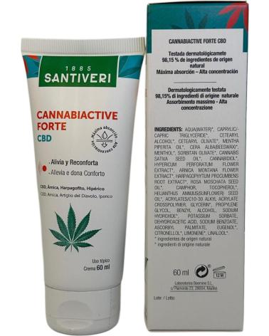 SANTIVERI CANNABIACTIVE FORTE CREMA CON CBD 60ML