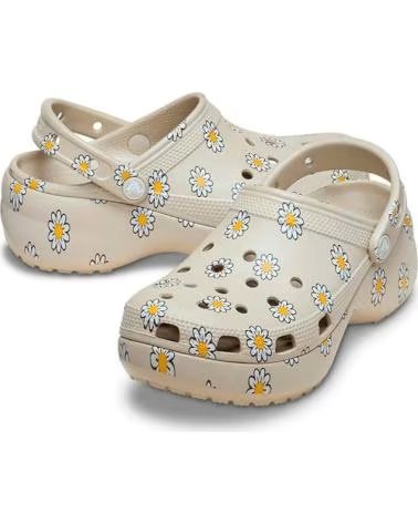 CROCS SANDALIAS PLANAS MUJER 212668 GRIS