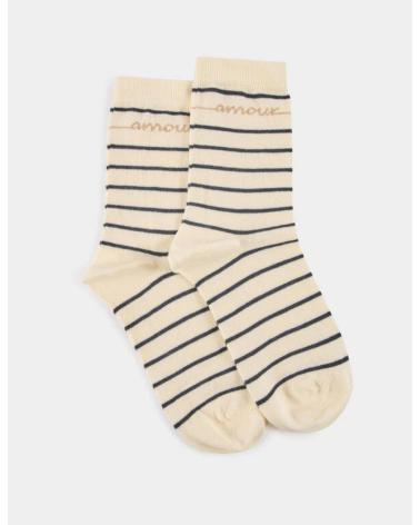 PACK DE 3 CALCETINES MORGAN 261-5SOLOVE A RAYAS AZUL