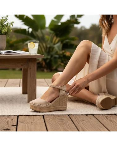 TIMBOS SANDALIA CUNA ESPARTO MUJER 132550 BEIGE